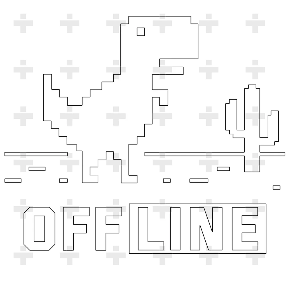 Offline Dinosaur Game