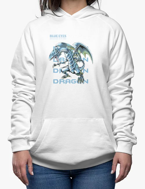 Blue eyes clearance white dragon hoodie