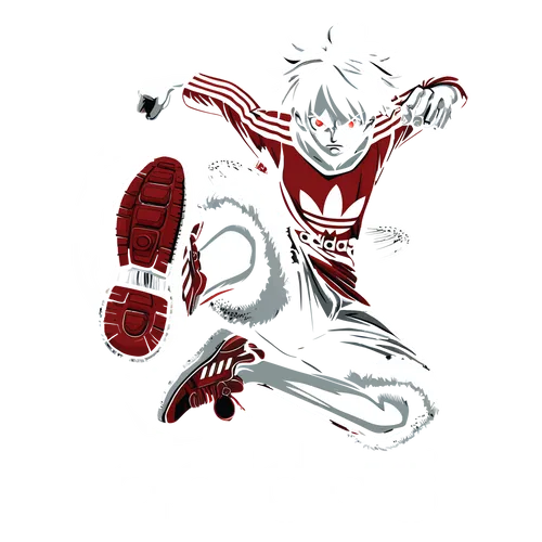 One piece 2024 luffy adidas